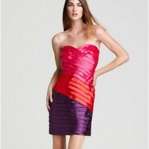 (Ma) Y2K Max and Cleo Women's Dress Size 10 Rainbow Strapless Fairy Corpcore